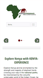 Mobile Screenshot of kenya-experience.com